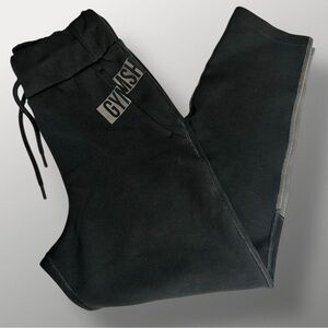 Gymshark Women’s XS Black Gray Joggers Drawstring Waist Cotton Blend Pants